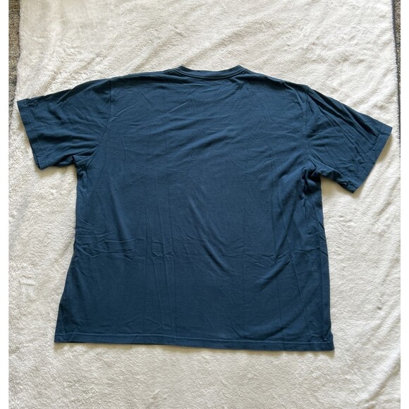 Carhartt T-Shirt Men's 2XL Tall Short Sleeve Pocket Logo Workwear Blue K87 984 - Picture 6 of 6